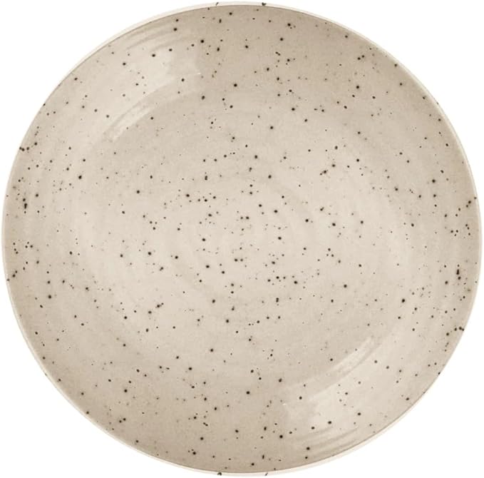 Sango Siterra Painter's Palette 16-Piece Stoneware Dinnerware Set - Service for 4, Ceramic Plates and Bowls Sets, Chip Resistant, Rustic Dishware, Microwave & Dishwasher Safe Kitchen Dishes