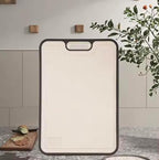 Aptus Cutting Board Double Sided, Large Size 16”×11”, 304 Stainless Steel Chopping Board for Kitchen, Food Grade Wheat Straw PP, Easy to Clean, Light weight