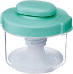 Instant Pickle Maker Vegetable Press Tsukemono Container Round Made in Japan BPA Free (Green 0.8L)