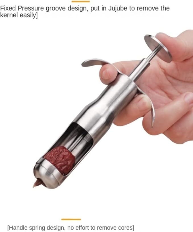 Red Dates Corer Jujube Pitter Cherry Olive Corer Stainless Steel Fruit Core Remover Seed Push Out Tool Vegetable Tools Kitchen Gadgets