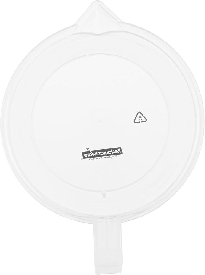 Restaurantware Measuring Cups, 2 Quarts Pack of 10 Conical Spout Liquid Measuring Cups Embossed Ml and Oz Graduations, Clear Plastic Scaling Vessel with Handle, For Cooking, Baking, For Oil, Flour