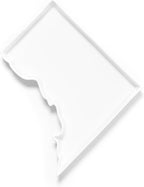 Washington DC Shaped Baking Dish Serving Platter or Decorative Tray Charming Porcelain Bakeware Oven Microwave and Dishwasher Safe