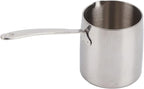 Stainless Steel Butter Warmer Pot with Scale Marks - 700ml/23.66oz Milk Heating Pot for Chocolate, Coffee, Tea - Multi-Layer Melting for Kitchen, Stovetop Safe(700ML)