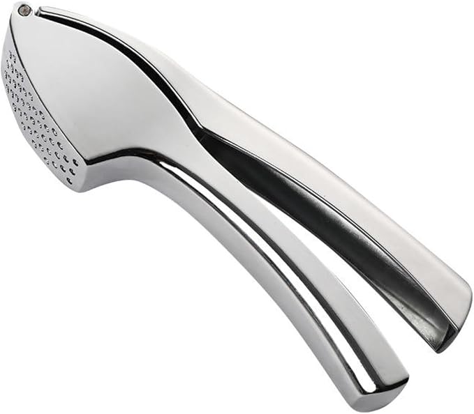 Garlic Crusher/Mincer/Grater/Chopper/Smasher with Silicone Peeler and Brush