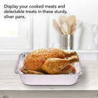 Stock Your Home Aluminum Pans 9x13 Disposable Foil Pans (30 Pack) - Half Size Steam Table Deep Pans - Tin Foil Pans Great for Cooking, Heating, Storing, Prepping Food