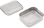 Stainless Steel Bento Box Lunch and Snack Container for Kids and Adults, 1 Compartment, 3 Cup Capacity, Color-Silver