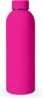 NOBL Stainless Steel Water Bottle,17 oz, 500 ml, Double Wall Vacuum Insulation, Sealed Bottle Keeps Drinks Cold 24 Hrs & Hot 12 Hrs, Leak Proof, Fits Noble Carry-On Cup Holder - Hot Pink