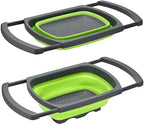 Collapsible over sink Colander Combo Pack 15.55 x 10.2 x 1.7