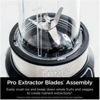 Ninja | Blender | Nutri Pro | Single Serve | For Smoothies, Salsa, Shakes and Frozen Drinks | Includes 2 Smoothie Cups & Lids | Crushes Ice, Fruit & Veggies |Silver | BN401