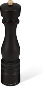 Cole & Mason London Refillable Spice Mill - Kitchen & Home Accessory - Table Salt Grinder - Salt Mill with Ceramic Mechanism - 11", Chocolate Wood