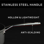 MsMk 9 1/2 Inch Small Egg Pan with Lid, Titanium and Ceramic Nonstick Omelette Pan,Scratch-resistant, Induction Egg Skillet, Oven Safe to 700°F Pan for Cooking, Dishwasher Safe