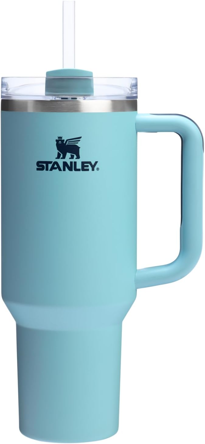STANLEY Quencher H2.0 Tumbler with Handle and Straw 40 oz | Flowstate 3-Position Lid | Cup Holder Compatible for Travel | Insulated Stainless Steel Cup | BPA-Free | Agave