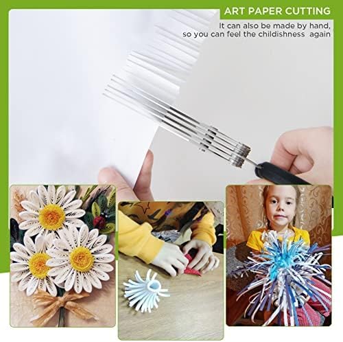 Herb Scissors SaladScissors, Upgrade HerbScissors with 5 Blades and Cover + 2 Brush, Kitchen SaladScissors with Herb Stripping, MultiScissors HerbCutter, Smart Cutter FoodScissors Chopper, Green