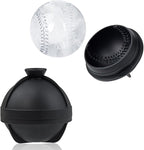 Bangp Baseball Ice Cube Molds Set of 2,Whiskey Round Ice Cube Molds,Novelty Sphere Ice Molds Create 2.5 Inch Baseball Shaped Ice Balls - Each Stone Keeps Your Drinks Cool and Unique,for Men and Women
