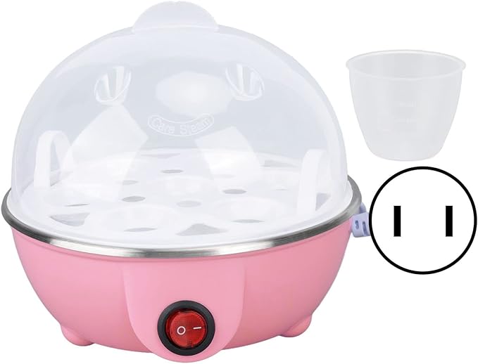 Rapid Egg Cooker, Electric Egg Cooker with Auto Shut Off, Soft Boiled Eggs, Poacher, Omelet Maker, Anti Dry Burning Egg Poacher with Heating Plate for Hard Boiled Eggs ()