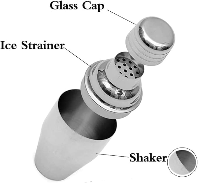 Small Cocktail Shaker 8oz Martini Shaker Bar Drink Shaker Mixer Shakers Bartending, 250ml Mini Cocktail Shakers Margarita Alcohol Liquor Barware Tools