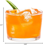Restaurantware Sumi 7.5 Ounce Rocks Glasses Set of 6 Fine-Blown Lowball Glasses - Tempered Dishwasher-Safe Glassware Clear Glass Whiskey Glasses Serve Cocktails and Liquors For Bars or Homes