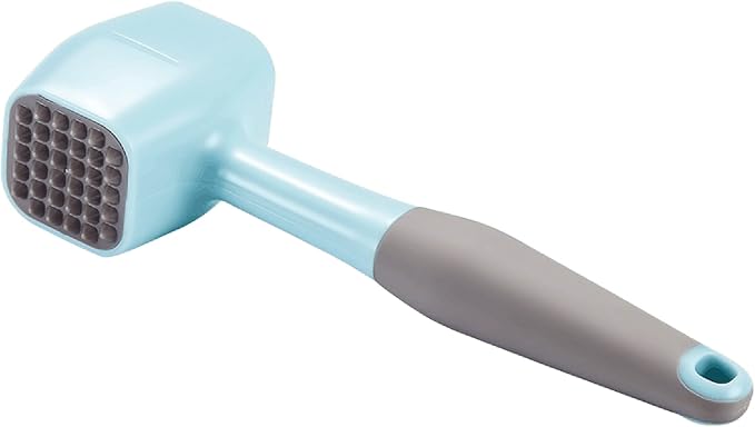 Meat Tenderizer Hammer Mallet With Comfort Grip Rubber Handle, Dual-Sided Meat Pounder For Tenderizing Steak, Beef, Chicken, Lamb, Vegetable, Minced Meat And Hard Candy, Easy To Clean