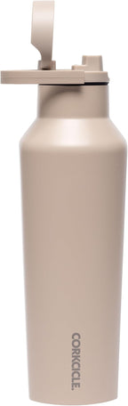 Corkcicle Sport Canteen Insulated Tumbler, Desert, 20 oz – Reusable Water Bottle Keeps Beverages Cold for 25 Hours & Hot 12 Hours – Cupholder Friendly Tumbler with Screw-On Cap