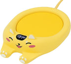 PUSEE Mug Warmer,Coffee Warmer for Desk Candle Warmer Auto Shut Off,Coffee Cup Warmer with 3 Temp Settings,Electric Beverage Warmer Plate for Coffee,Tea,Water Milk and Cocoa(Not Include Cup)