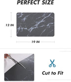 AMOAMI-Coffee Mat Hide Stain Rubber Backed Absorbent Dish Drying Mat for Kitchen Counter-Coffee Bar Accessories Fit Under Maker Machine Pot Espresso Machine Dish Rack