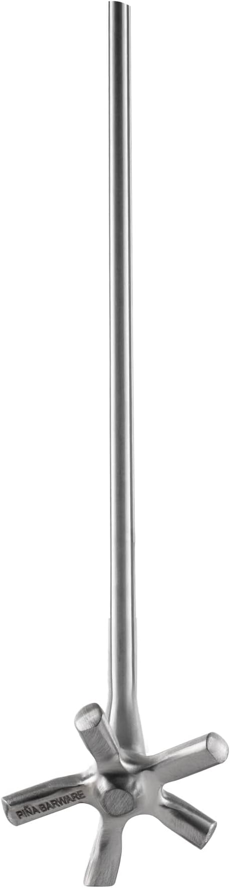 Piña Barware Swizzle Stick Stirrer - Stainless Steel with Smooth Matte Finish (Narrow Width, One Swizzle Stick)