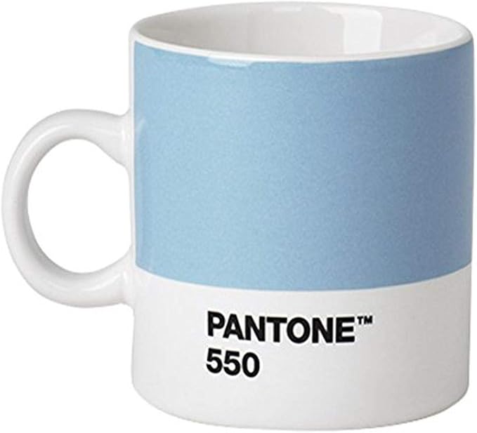 Pantone Copenhagen.Design Espresso, Small Coffee Cup, fine China (Ceramic), 120 ml, Light Blue, 550 C, Porcelain, One Size