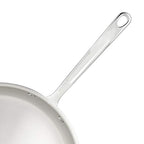 Amazon Basics Tri-Ply Stainless Steel Fry Pan, 12 inch, Silver
