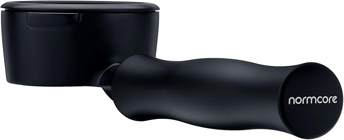 Normcore 58mm Bottomless Portafilter For Gaggia, Titanium PVD Coating Naked Portafilter Group Head with Black Anodized Aluminum Handle, Fits Gaggia Classic Espresso Machines