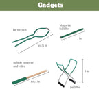 Granite Ware 8 Piece Enamelware Water bath canning Pot with Canning kit and Rack. Canning Supplies Starter Kit