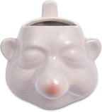 Funny Egg Yolk Separator, Ceramic Egg Yolk White Running Nose Separator Mug, Egg Divider Filter Tool, Household Kitchen Gadget Tools for Baking, Gag Gift Fun White Elephent Gift