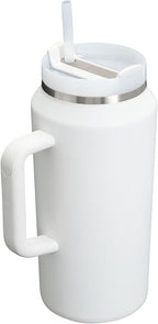 STANLEY Quencher H2.0 Tumbler with Handle & Straw 64 oz | Flowstate 3-Position Lid | Large Capacity for Travel & Sports | Insulated Stainless Steel Cup | BPA-Free | Frost