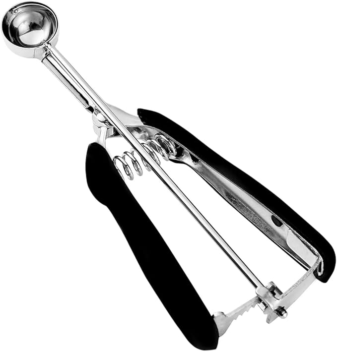 Mini Cookie Scoop, 1 Tsp Cookie Scoops for Baking, Melon Baller Scoop, 1 inch Cookie Scoop, Mini Ice Cream Scoop, Good Soft Grips, Smooth Trigger Release