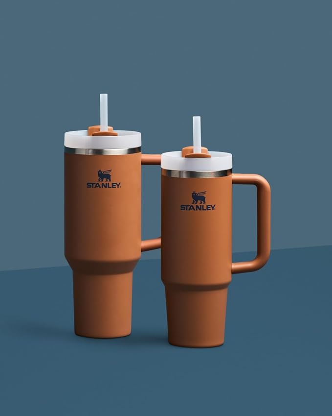 Stanley Quencher H2.0 Tumbler with Handle and Straw 40 oz | Flowstate 3-Position Lid | Cup Holder Compatible for Travel | Insulated Stainless Steel Cup | BPA-Free | Toast