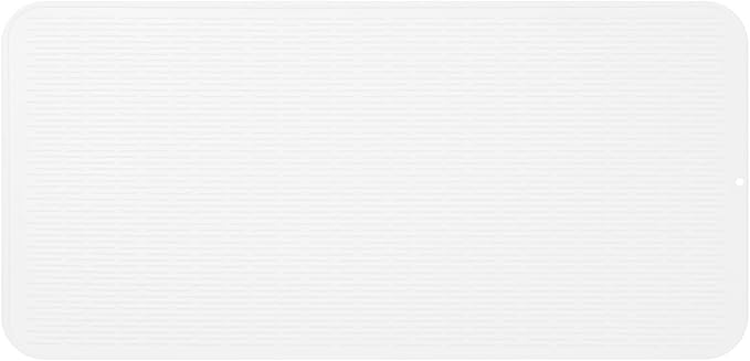 Silicone Dish Drying Mat for Multiple Usage,Easy clean,Eco-friendly,Heat-resistant Silicone Mat for Kitchen Counter or Sink,Refrigerator or Drawer Liner White 5XL 36inches x 18inches