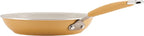 Rachael Ray Cucina Ceramic Cookware Set - 13 Pieces - Ceramic Pots and Pans Set w/Nonstick Frying Pans, Saute Pan, Saucepans, Stockpot, Lids, Pan Protectors & Cooking Utensils - Turmeric