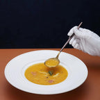 Silverware Set 40 Pieces, Moon Surface Handle And Matte Gold Head Flatware Set, Stainless Steel Cutlery Set, Utensil Sets, Service Set for 8