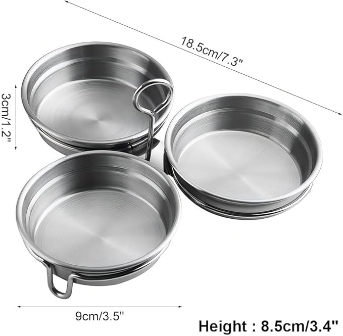 Egg Poacher,Stainless Steel Egg Boiler Maker With Oil Brush Round/Heart Shaped for Making Boiled Eggs