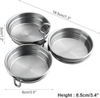 Egg Poacher,Stainless Steel Egg Boiler Maker With Oil Brush Round/Heart Shaped for Making Boiled Eggs