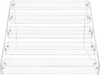 PMMASTO Tiered Spice Rack, Seasoning Organizer, Clear Acrylic Vertical Shelves Can Organizer for Countertop, Cabinet, Pantry, Kitchen Organization and Storage - 5 Tier