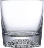 NUDE Whiskey Glasses Set of 2 – Ace 11.75 oz Handmade Lead-Free Crystal Old Fashioned Rocks Glasses for Whisky, Scotch & Bourbon – Dimpled Golf-Ball Base, Heavy Bottom, Luxury Gift Set