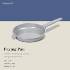 COOKLOVER Nonstick Ceramic Fry Pan, Non-Toxic, PTFE&PFOA Free, Induction Compatible Egg Skillet Frying Pan with Heat Resistant Handle, 11 Inch – Gray