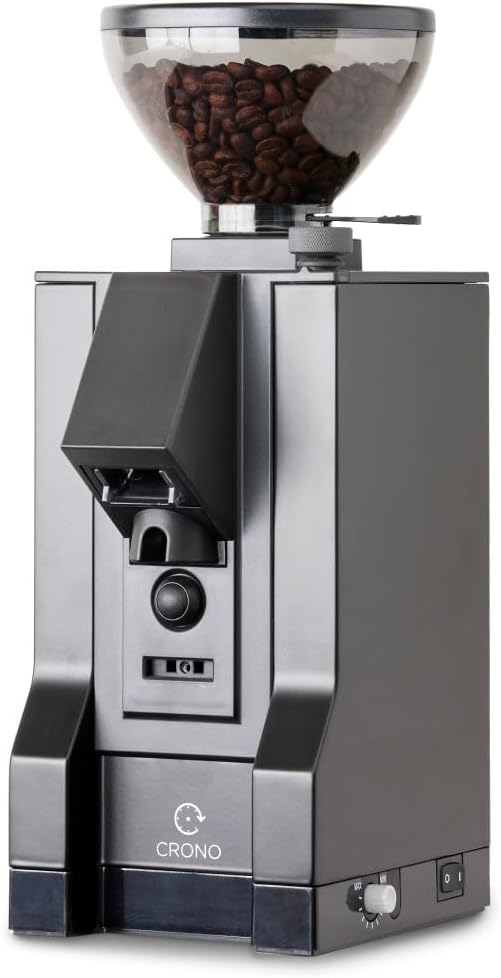 Eureka Mignon Crono Brew Coffee Grinder, 150g, 50mm Steel Burrs, Timer (Black)