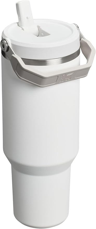 Stanley IceFlow 2.0 Flip Straw Tumbler with Handle 40 oz | Twist On Lid and Flip Up Straw | Leak Resistant Water Bottle | Insulated Stainless Steel | BPA-Free | Frost