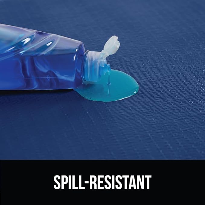 GORILLA GRIP DripGuard Drawer and Shelf Liner for Cabinet, Slip Resistant Non Adhesive Protection for Kitchen, BPA Free Smooth Surface Plastic Liners for Cabinets, Drawers, 12x240 Inch, Navy Blue