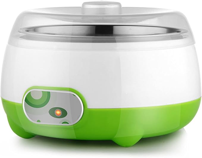 15w Yogurt Maker-Energy Saving,110v Yogurt Starter Machine Automatic Electric 1l Stainless Steel Container,Good Freshness/Transparent Lid,Home Yogurt Incubator For Greek Yogurt,6.74 * 4.33in