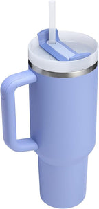 Stanley Quencher H2.0 Tumbler with Handle and Straw 40 oz | Flowstate 3-Position Lid | Cup Holder Compatible for Travel | Insulated Stainless Steel Cup | BPA-Free | Hydrangea