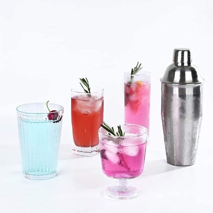 Bar Cocktail Shaker, 24 oz Martini Shaker Drink Mixer with Built-In Strainer for Bartending – Stainless Steel Bartender Shakers for Mixed Drinks Margarita Alcohol Liquor Barware Tools