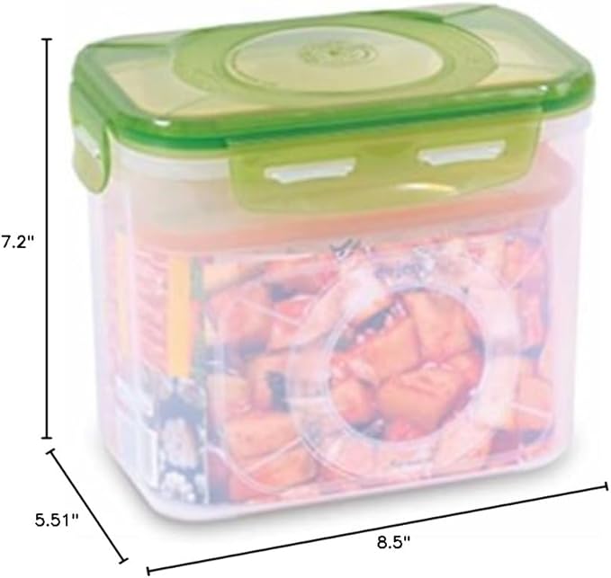 e-jen Premium Kimchi, Sauerkraut Container Probiotic Fermentation with Inner Vacuum Lid (Earthenware Green, 0.9 gal/ 3.4L)