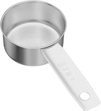 1PCS 1/4Cup(4Tbsp, 60ml, 4oz) Stainless Steel Measuring Cup, Single Metal Scoop for Wet and Dry Ingredients, Great Kitchen Gadgets for Cooking